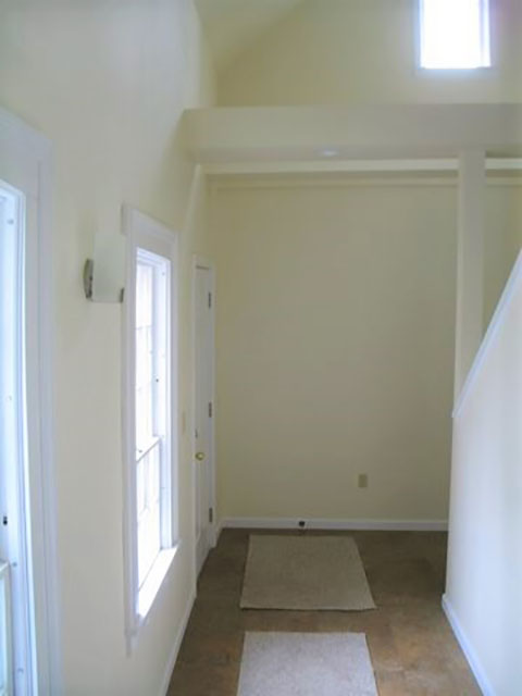 Rear entryway and stairs for second floor